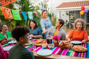 Group of Latinx People Celebrating