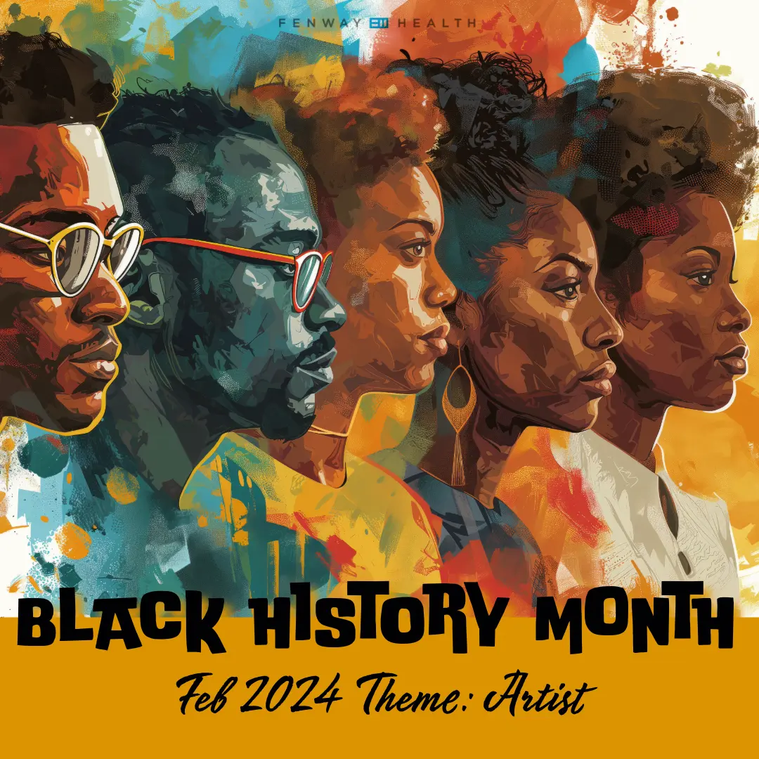 Waterart image of Black People. Black History Month theme this year is African American artist