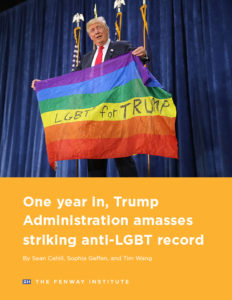 One Year in, Trump Administration Amasses Striking Anti-LGBT Record Brief Cover