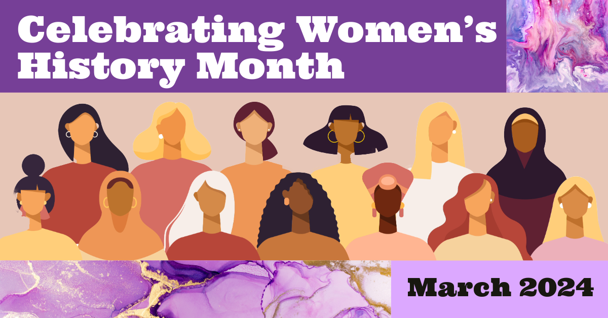 Women History Month Graphic with variety of women
